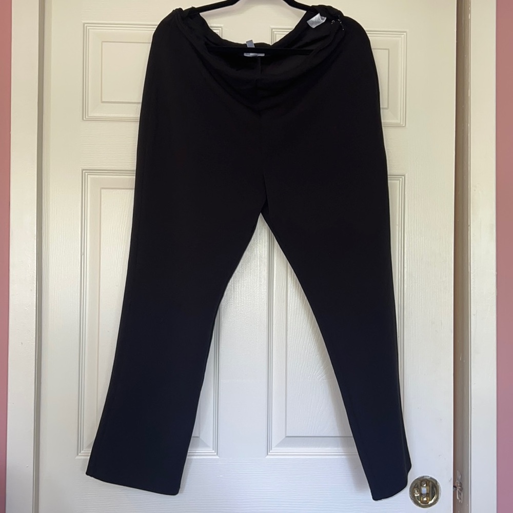 Womens Leith Black zip side dress pants size XL